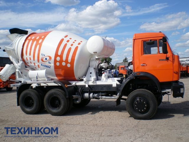 Фото №2: Автобетоносмеситель 58146 на шасси KAMAZ-65115, KAMAZ-65111, KAMAZ-43118