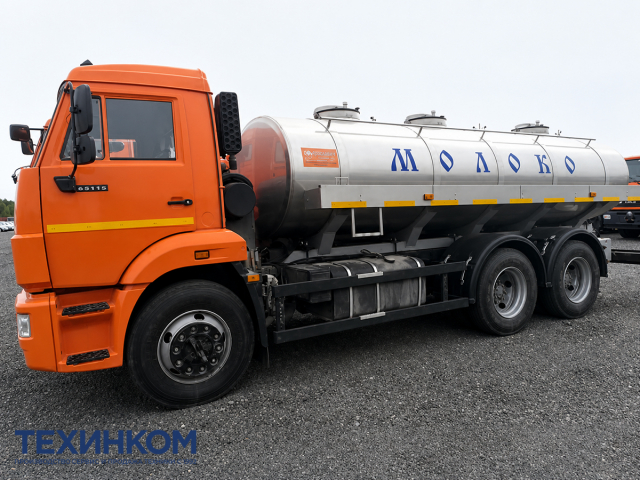 Фото №1: Автоцистерна ЯДИШ-ВМ-10.5 на шасси KAMAZ-65115 для пищевых жидкостей