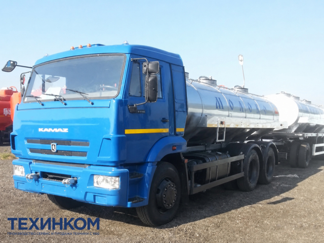 Фото №1: Автоцистерна ЯДИШ-ВМ-12 на шасси KAMAZ-65115 для пищевых жидкостей