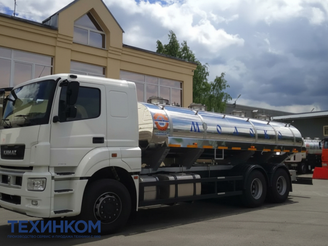 Фото №1: Автоцистерна ЯДИШ-ВМ-15 на шасси KAMAZ-65207 для пищевых жидкостей