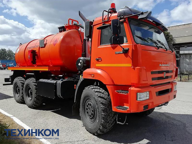 Фото №1: Автоцистерна нефтепромысловая АКНОД-10 на шасси KAMAZ-43118