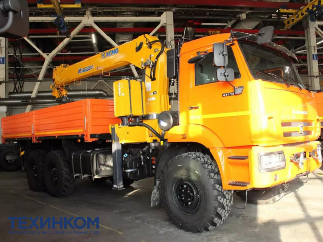 Фото №1: Бортовой автомобиль KAMAZ-43118-2095-48 с КМУ XCMG SQS 200-6 (мод. 6591-15044B-48)
