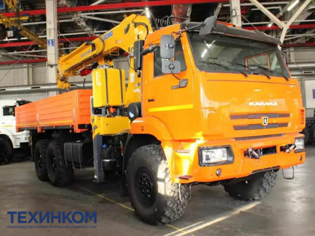 Фото №1: Бортовой автомобиль KAMAZ-43118-2095-48 с КМУ XCMG SQS 200-6 + БУР 350 мм (мод. 6591-15094B-48)