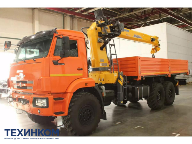 Фото №2: Бортовой автомобиль KAMAZ-43118-2095-48 с КМУ XCMG SQS 250RU-5 (мод. 6591-15104B-48)