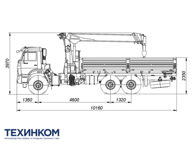 Фото №1: Бортовой автомобиль KAMAZ-43118-23027-50 с КМУ Kanglim 2056 (мод. 6591-120165-50)