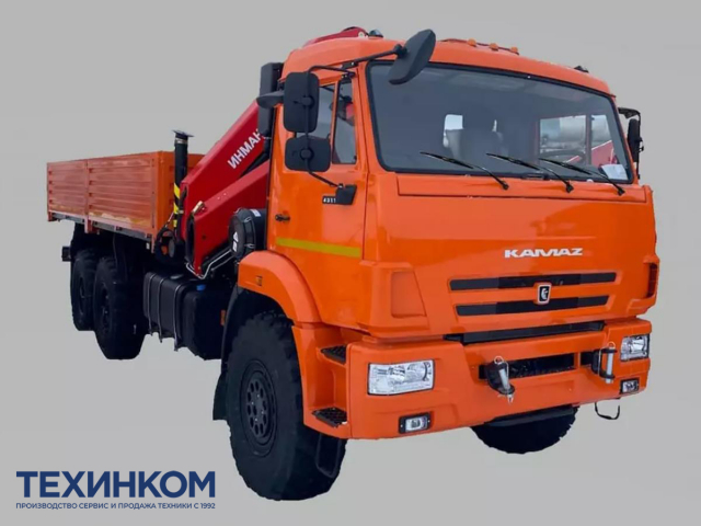 Фото №1: Бортовой автомобиль KAMAZ-43118-73094-50 с КМУ Палфингер Инман ИМ-150N (мод. 6591-33591-50)