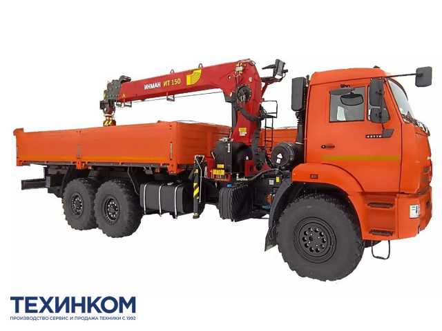 Фото №2: Бортовой автомобиль KAMAZ-43118-73094-50 с КМУ Палфингер Инман ИТ-150 (мод. 6591-38091-50)