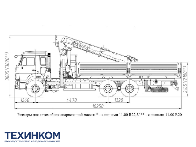 Фото №2: Бортовой автомобиль KAMAZ-65115-4094-56 с КМУ Horyong HRS-216 (мод. 6590-162250-56)