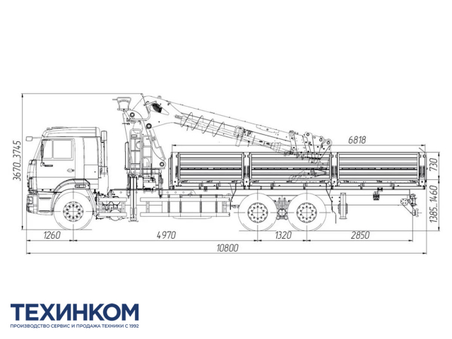 Фото №1: Бортовой автомобиль KAMAZ-65117-3010-48 с КМУ XCMG SQS 200-6 (мод. 6590-151421-48)
