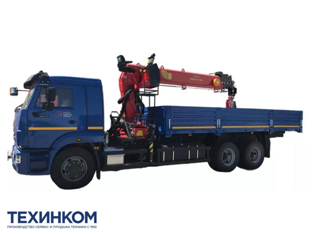 Фото №2: Бортовой автомобиль KAMAZ-65117-4010-48 с КМУ Палфингер Инман ИТ-150 (мод. 6590-110953-48)