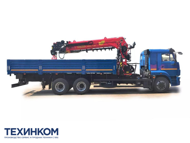 Фото №1: Бортовой автомобиль KAMAZ-65117-4010-48 с КМУ Палфингер Инман ИТ-200 + бур (мод. 6590-357353-48)