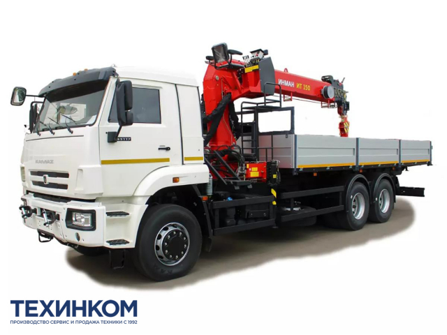 Фото №1: Бортовой автомобиль KAMAZ-65117-104020-49 с КМУ Палфингер Инман ИТ-150 (мод. 6590-110955-49)