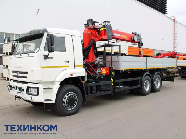Фото №1: Бортовой автомобиль KAMAZ-65117-104020-49 с КМУ Палфингер Инман ИТ-150 (мод. 6590-354555-49)