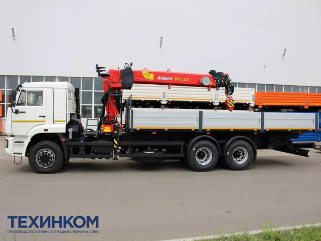 Фото №2: Бортовой автомобиль KAMAZ-65117-104020-49 с КМУ Палфингер Инман ИТ-150 (мод. 6590-354555-49)