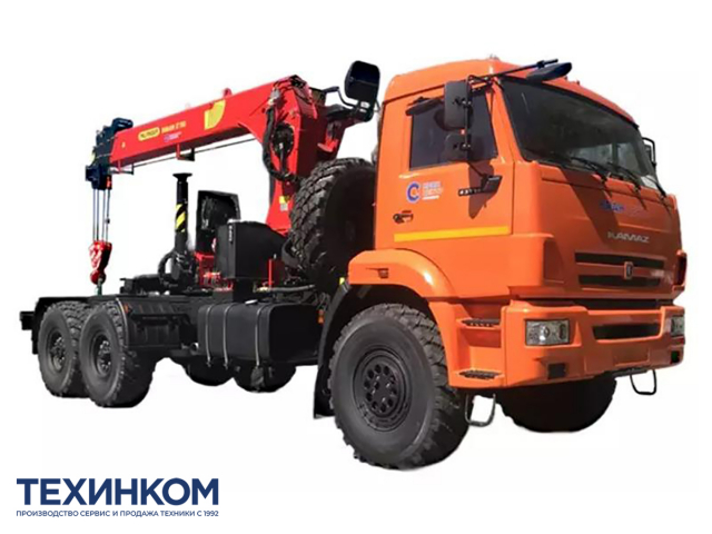 Фото №1: Седельный тягач KAMAZ-43118-73094-50 (6х6) с КМУ Палфингер Инман ИТ-150 (мод. 659102-117292-50)