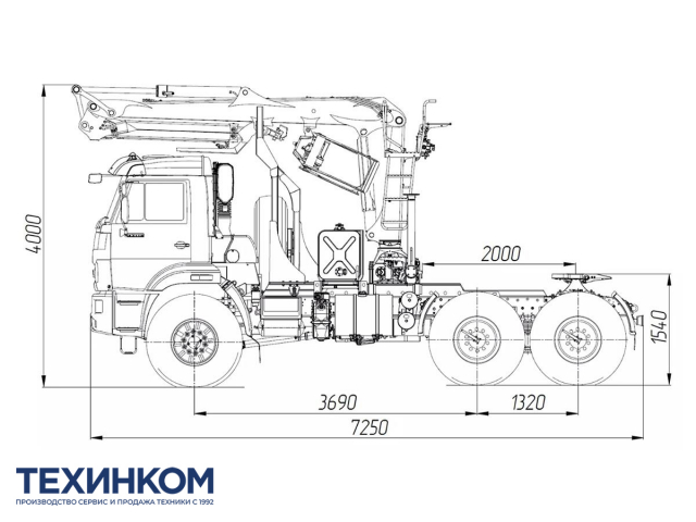 Фото №1: Седельный тягач KAMAZ-43118-3027-48 с КМУ Велмаш ВМ10-74 (мод. 659102-20707А-48)