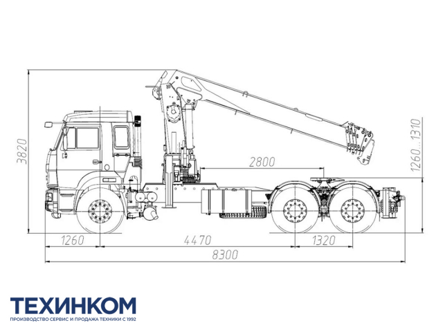 Фото №1: Седельный тягач KAMAZ-65115-3094-48 с КМУ Horyong HRS-216 (мод. 659002-160923-48)