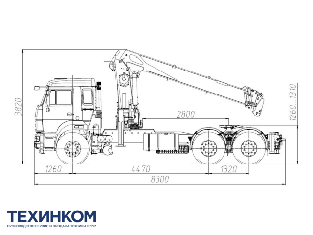 Фото №1: Седельный тягач KAMAZ-65115-3094-48 с КМУ Kanglim 1256 (мод. 659002-122323-48)