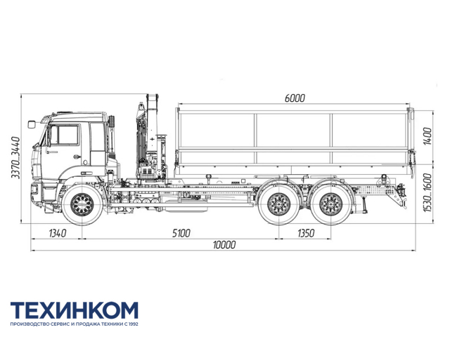 Фото №1: Самосвал KAMAZ-65117-104020-49 с КМУ Палфингер Инман ИМ-150N (мод. 659004-1833523-49)