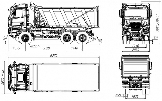 Фото №2: Самосвал KAMAZ-65952-910792-СА (поколение К5)