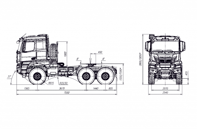 Фото №4: Седельный тягач KAMAZ-65954-40002-АА (поколение К5)