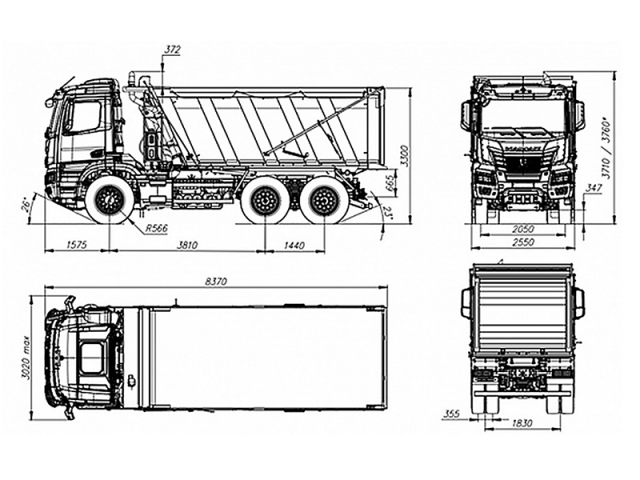 Фото №2: Самосвал KAMAZ-6595 (поколение К5)