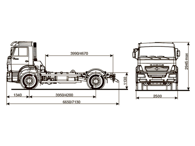 Фото №8: Шасси KAMAZ-53605 (4х2)