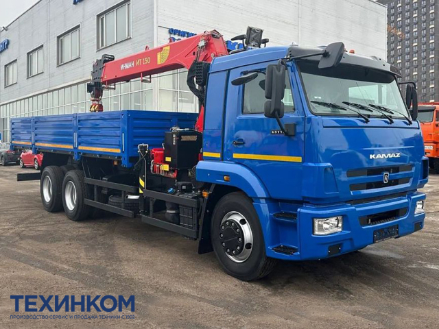 Фото №1: Бортовой автомобиль KAMAZ-65117-4010-48 с КМУ Палфингер Инман ИТ-150 (мод. 6590-110953-48)