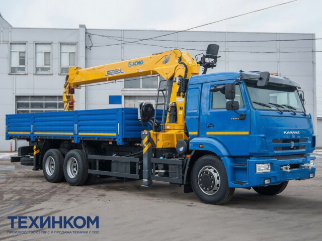 Фото №1: Бортовой автомобиль KAMAZ-65117-3010-48 с КМУ XCMG SQS 200-6 (арт. 6590-151821-48)