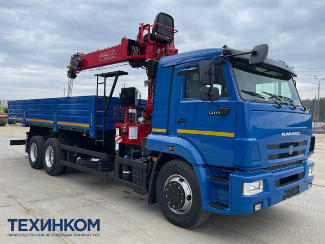 Фото №1: Бортовой автомобиль KAMAZ-65117-3010-48 с КМУ Horyong HRS-216 (арт. 6590-160121-48)