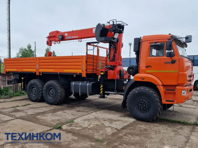 Фото №1: Бортовой автомобиль KAMAZ-43118-3027-48 с КМУ Kanglim 1256 (арт. 6591-12006А-48)