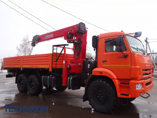 Фото №1: Бортовой автомобиль KAMAZ-43118-3027-48 с КМУ Horyong HRS-216 (арт. 6591-16016А-48)