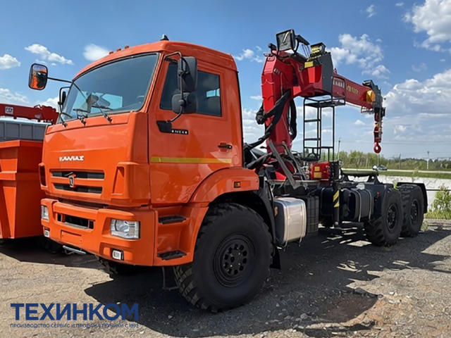 Фото №1: Седельный тягач KAMAZ-43118-73094-50 (6х6) с КМУ Палфингер Инман ИТ-150 (арт. 659102-117292-50)