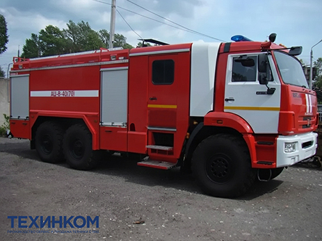 Автоцистерна пожарная АЦ-8-40(70) (KAMAZ-43118) кабина салонного типа