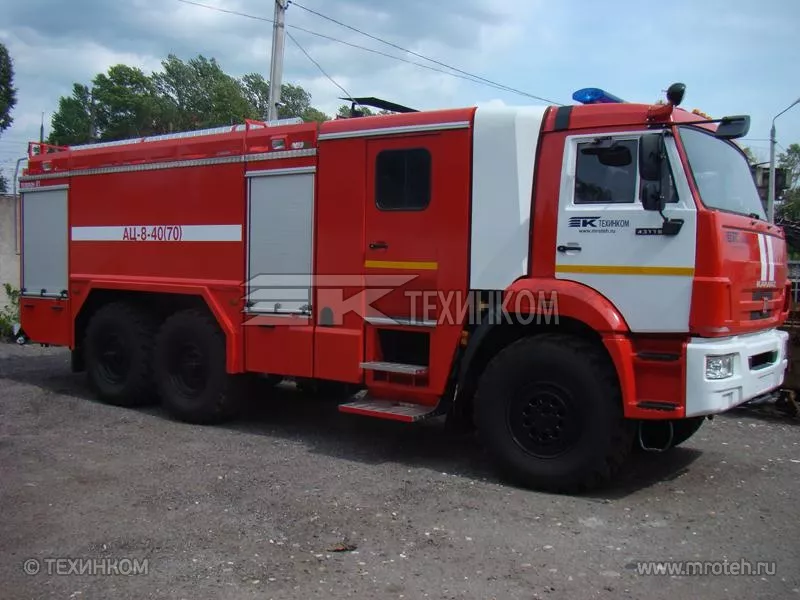 Автоцистерна пожарная АЦ-8-40(70) (KAMAZ-43118) кабина салонного типа