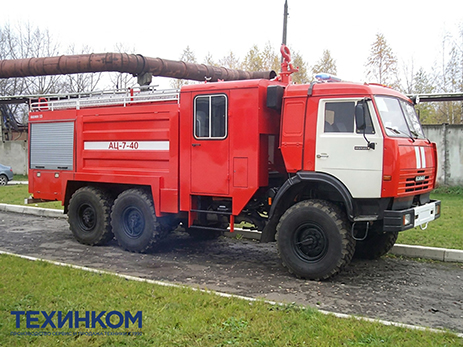 Автоцистерна пожарная АЦЛ-7-40 на шасси KAMAZ-43118